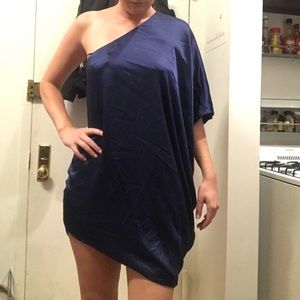 Silk Midnight Blue Halston Heritage Dress